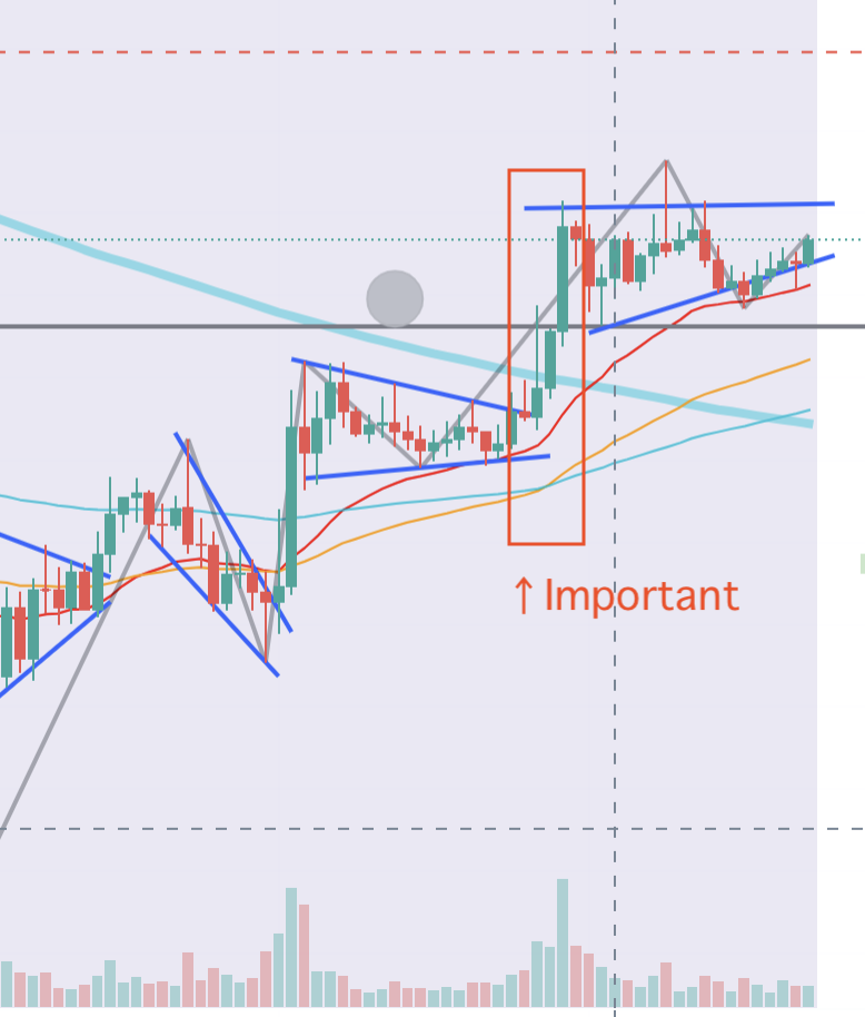 btc 2022-1-13 チャート